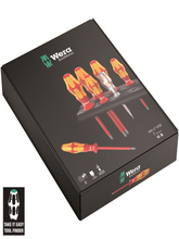 Screwdriver set 7 pcs flat laser tip + Phillips WERA 1000V
